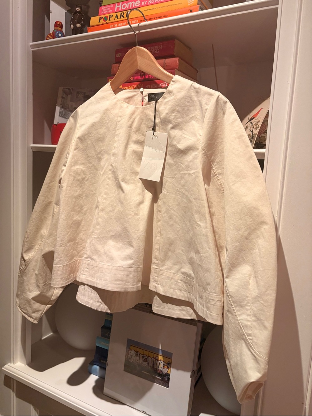 Zara Cotton NWT poplin beautiful blouse